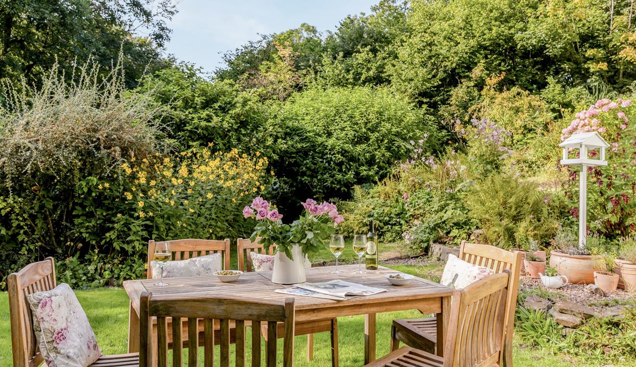 Grab some blankets and head outside for a long evening of chatting and sipping wine in the garden.