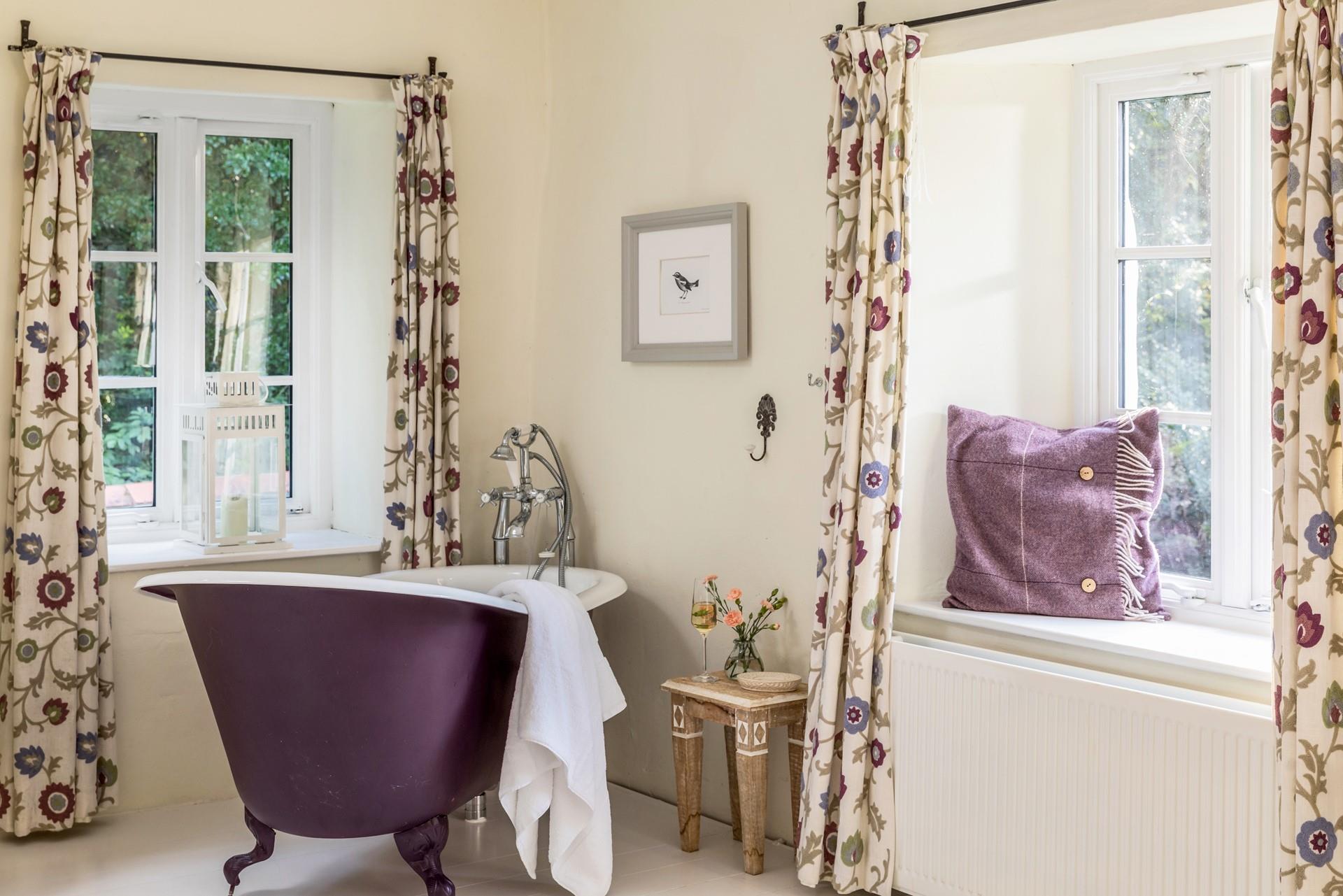 Opulent touches like the roll-top bath make your stay that extra bit special.