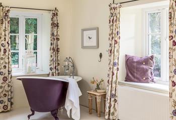 Opulent touches like the roll-top bath make your stay that extra bit special.