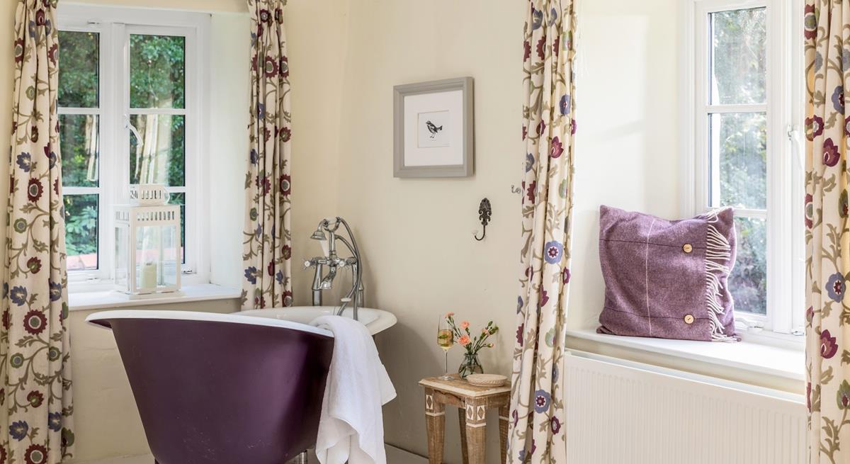 Opulent touches like the roll-top bath make your stay that extra bit special.
