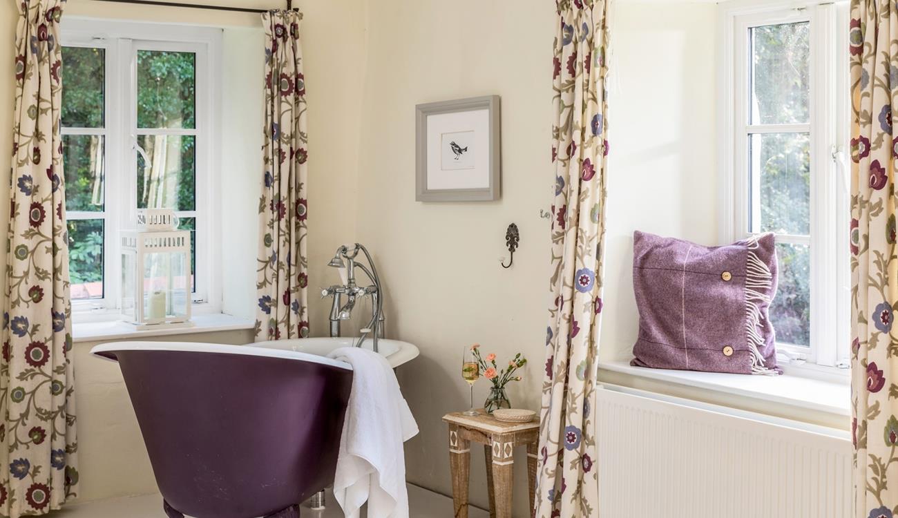 Opulent touches like the roll-top bath make your stay that extra bit special.