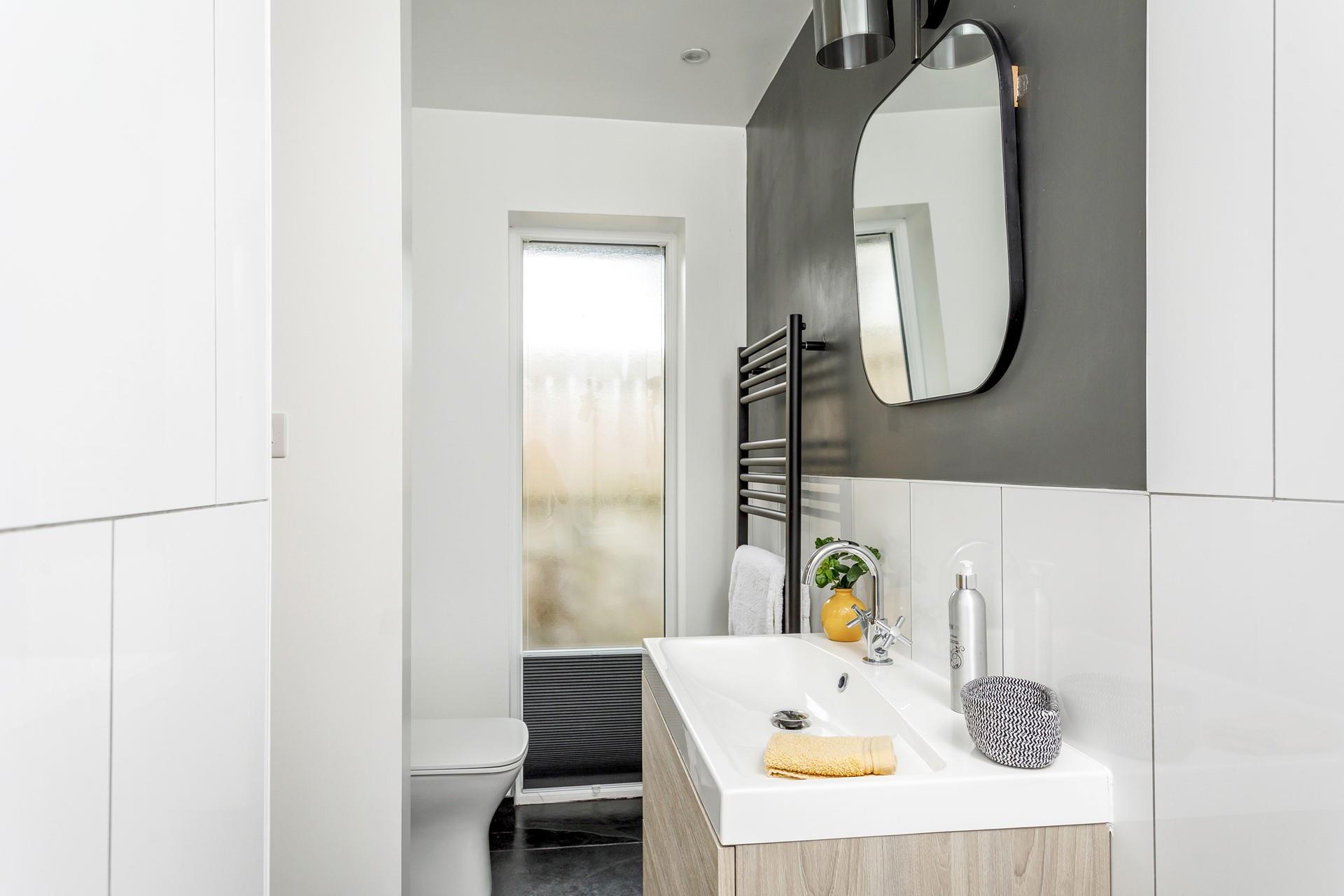 Take warm fluffy towels straight from the heated rail.