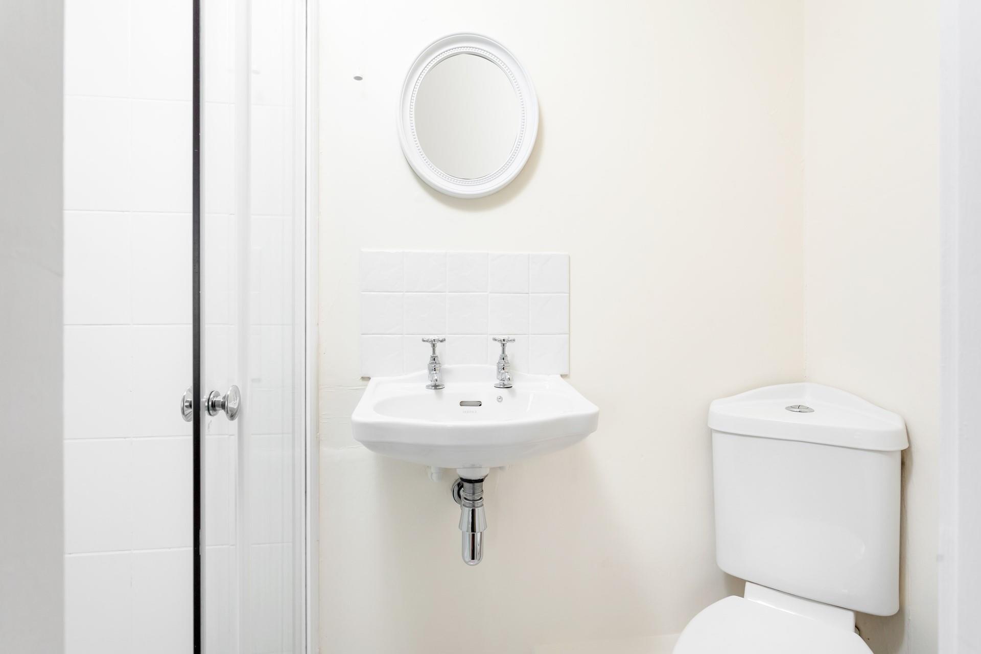 Get ready for the day in the en suite shower room.