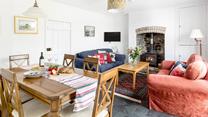 The open plan living space is light and spacious perfect for cosy nights in.
