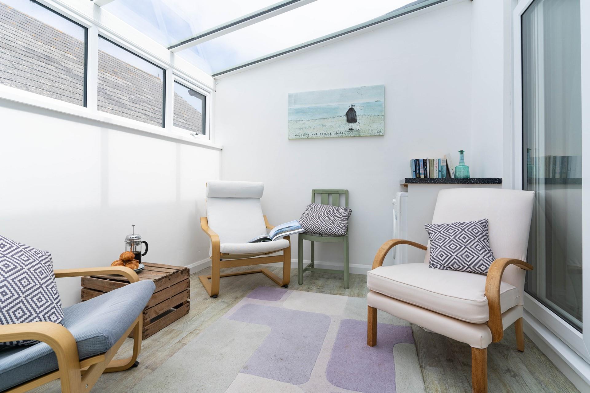 Relax in your conservatory after spending the day on the beach.