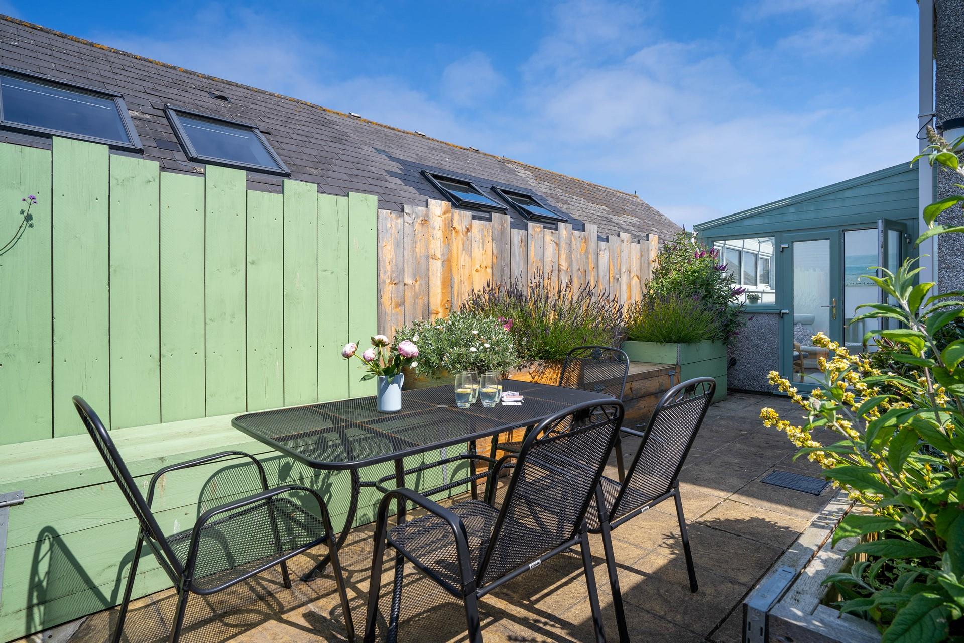 Enjoy a spot of lunch in the sunshine or a cocktail before heading out for a bite to eat.