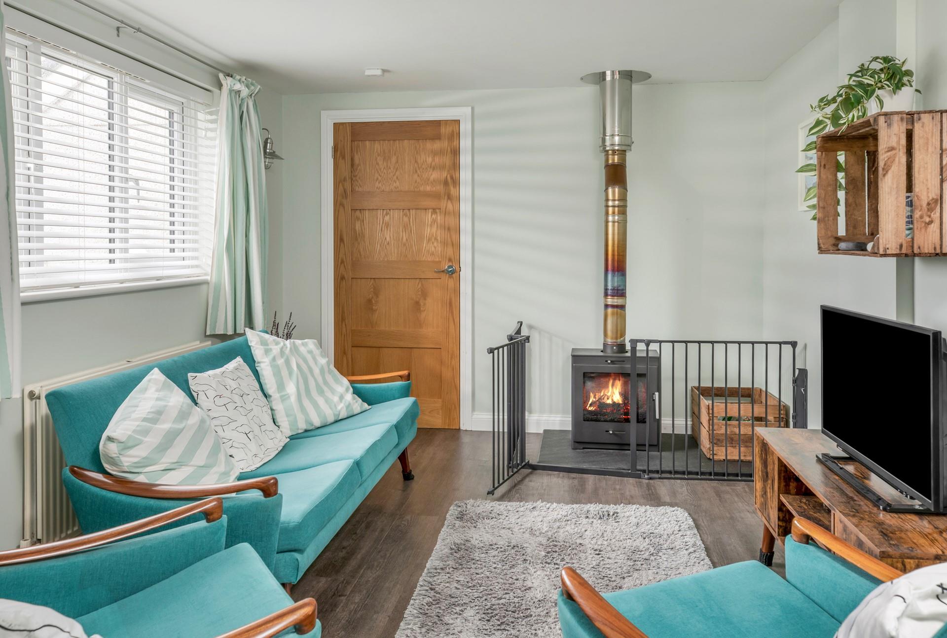 Listen to the ambient crackle of the woodburner in the evening.