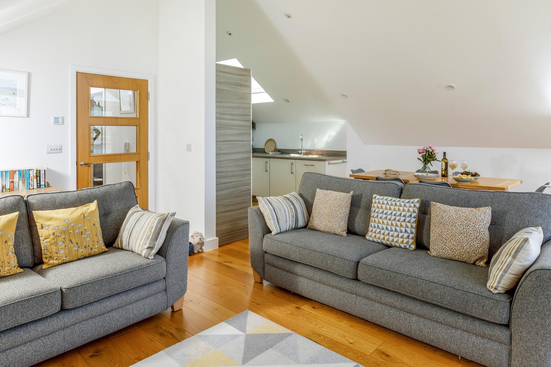 Sink into the comfortable sofa and relax in the evening.