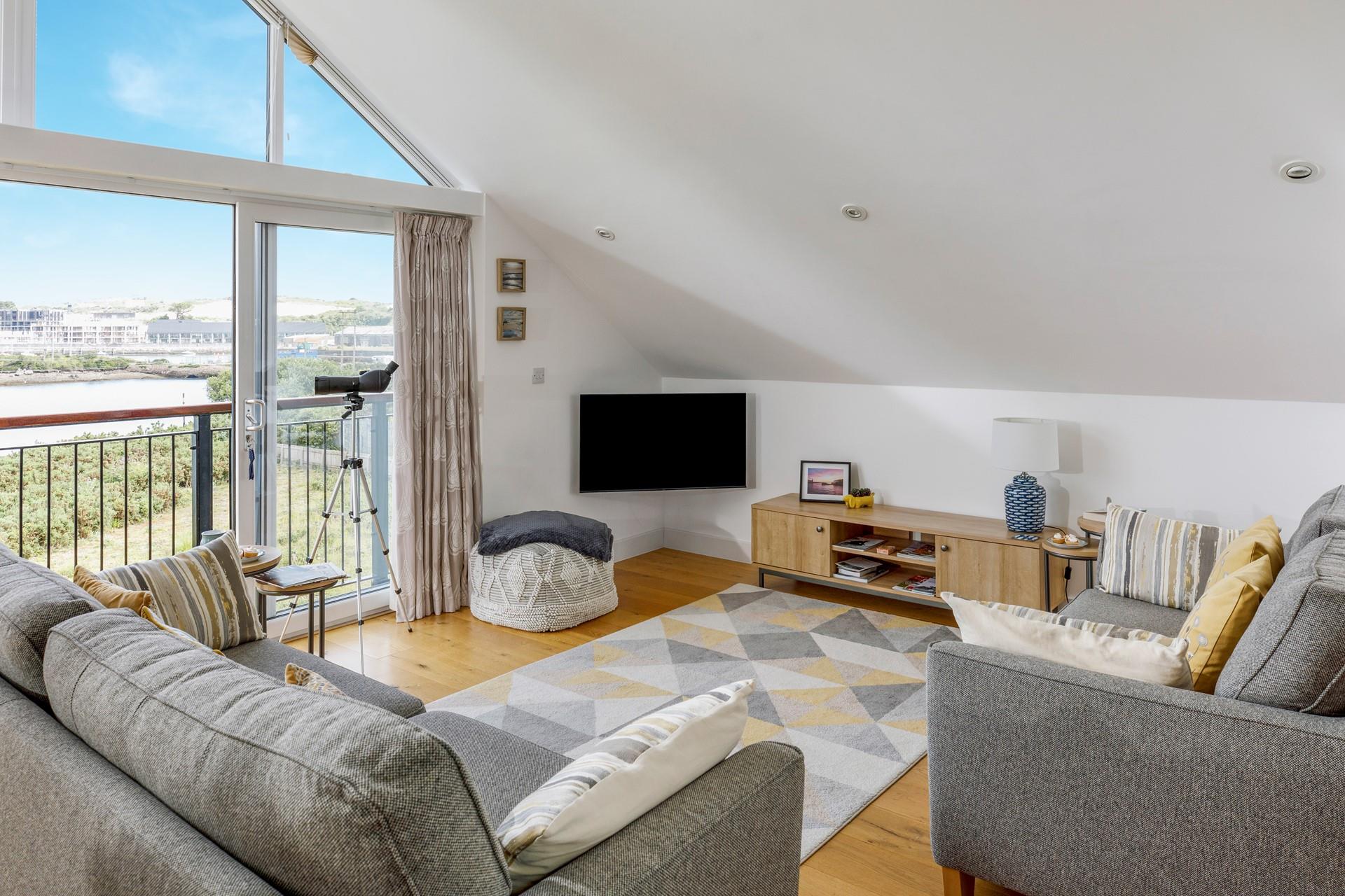 Indulge in a cream tea overlooking the turquoise seas.