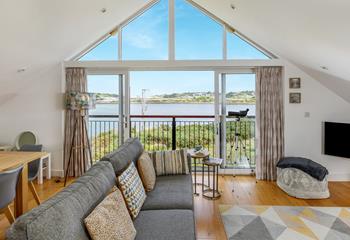 Sit in the living area bird watching over the estuary with a glass of wine in hand.