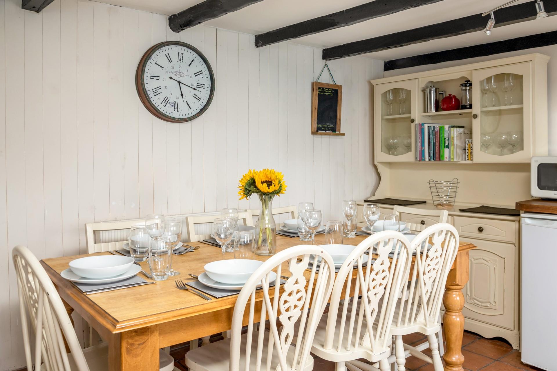 Gather around the table and indulge in a delicious breakfast.