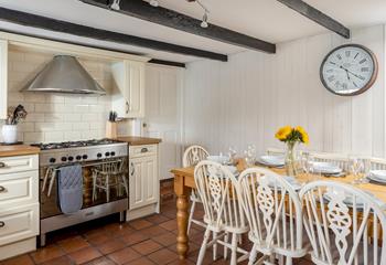 Cook up a storm in the characterful kitchen.