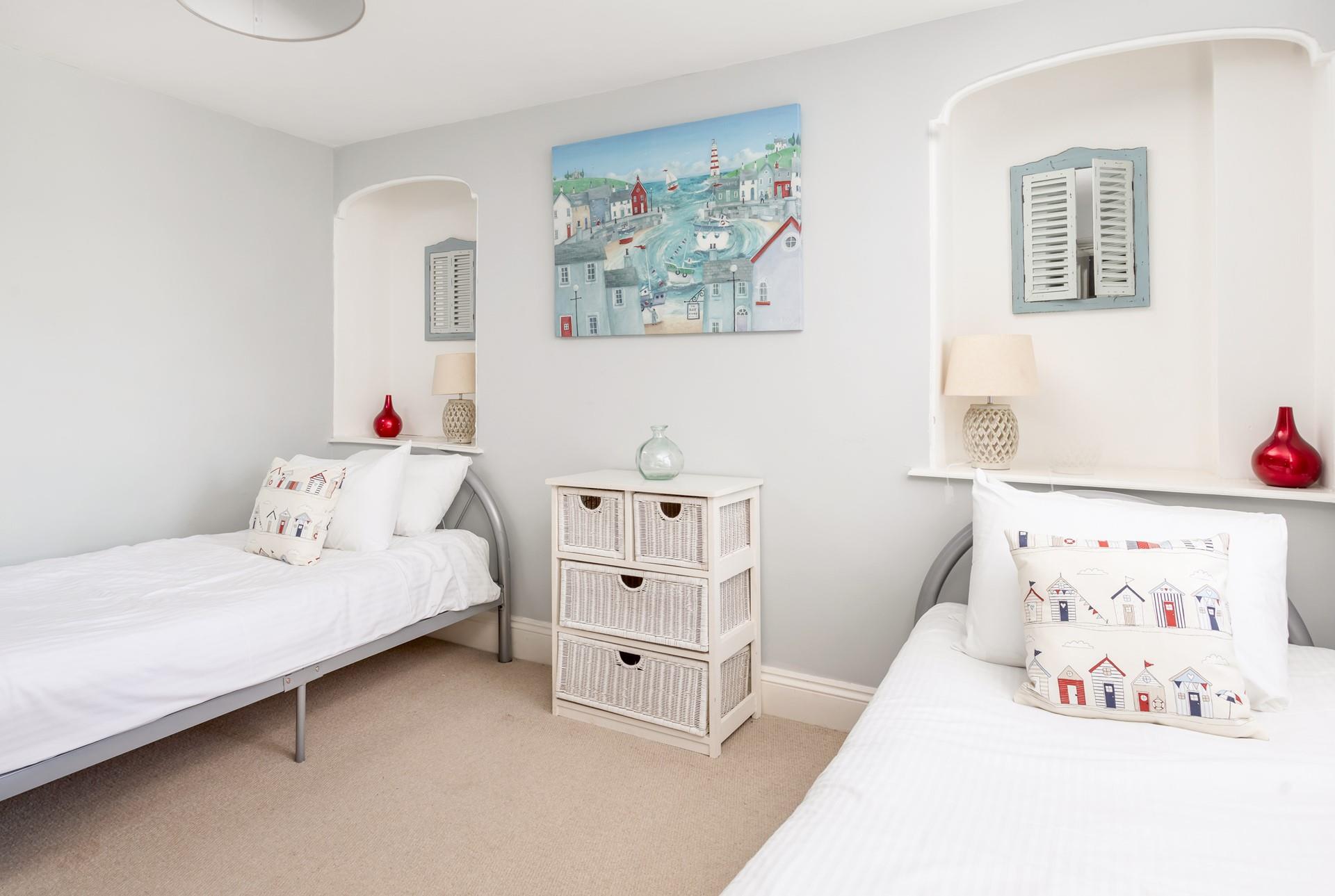 The twin room provides the little ones with a relaxing night's sleep.