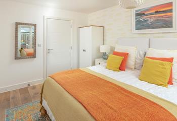 Cosy up for a good night's sleep in the super comfortable beds, with bedroom 1 on the ground floor.