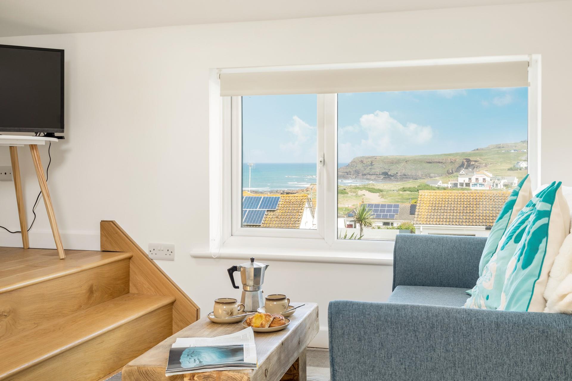 Sink into the sofa and tuck into delicious pastries to start the day.