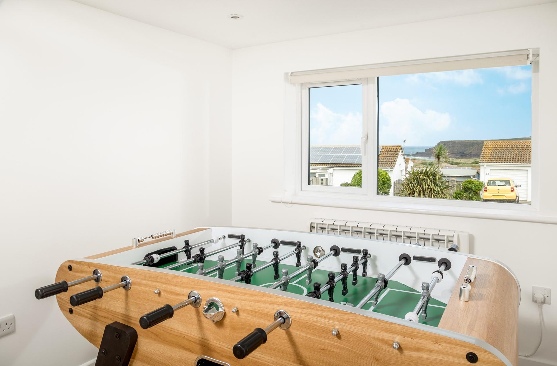 The kids will love the games room, perfect for a bit of friendly rivalry.