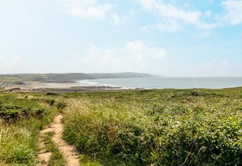 Ramble the South West Coast Path, taking in the breathtaking cliff-top views.