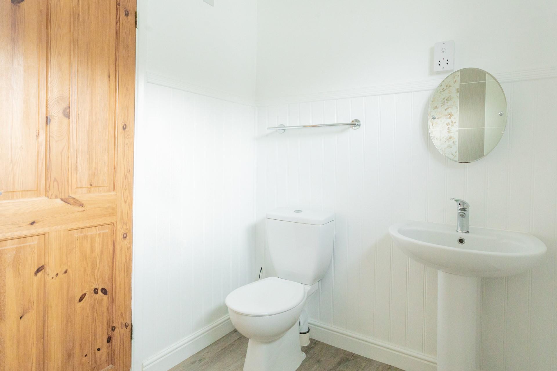 Get ready for the day in the bathroom and head out to explore.