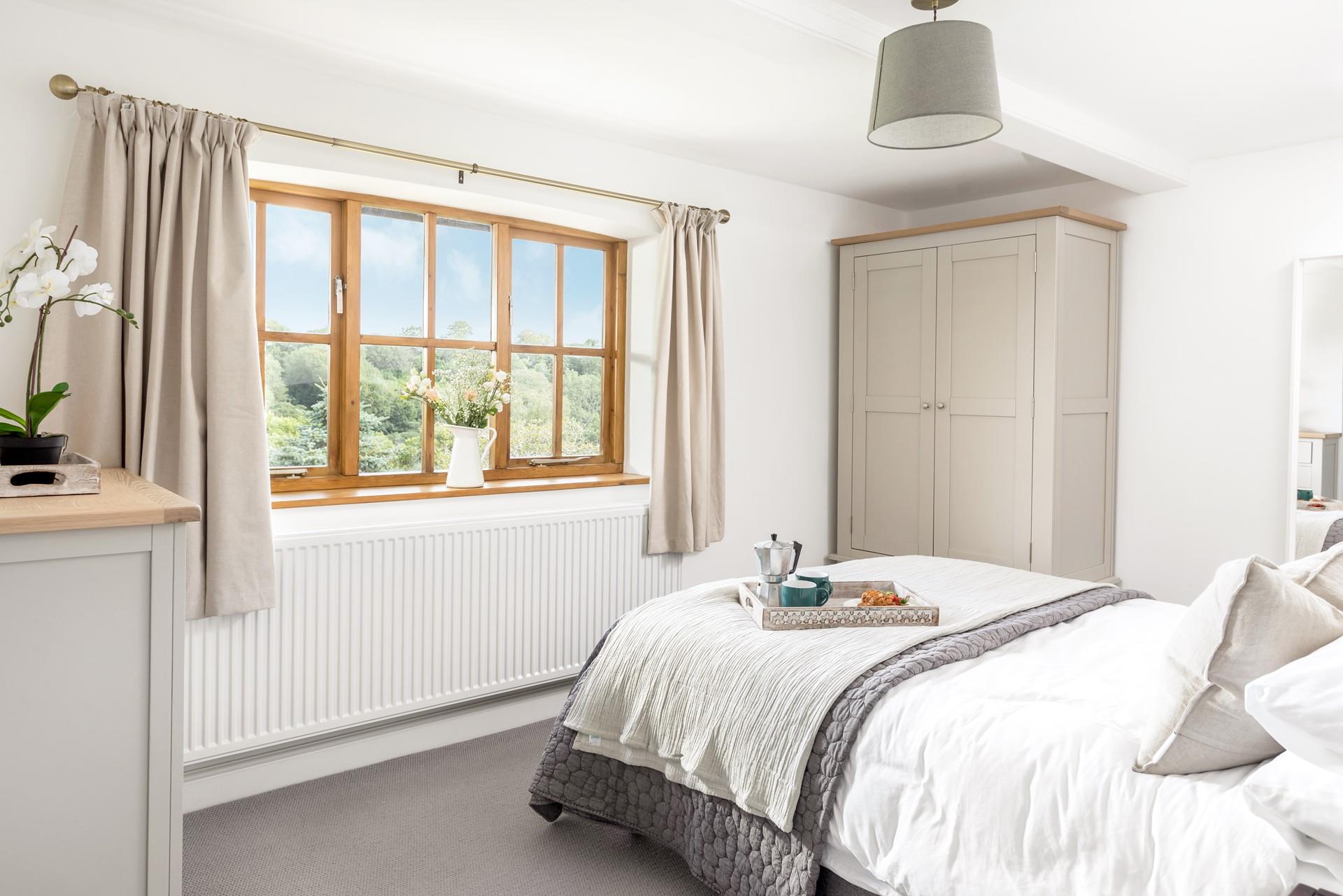 Treat yourself to breakfast in bed looking out at the countryside, really making you forget about busy city life.