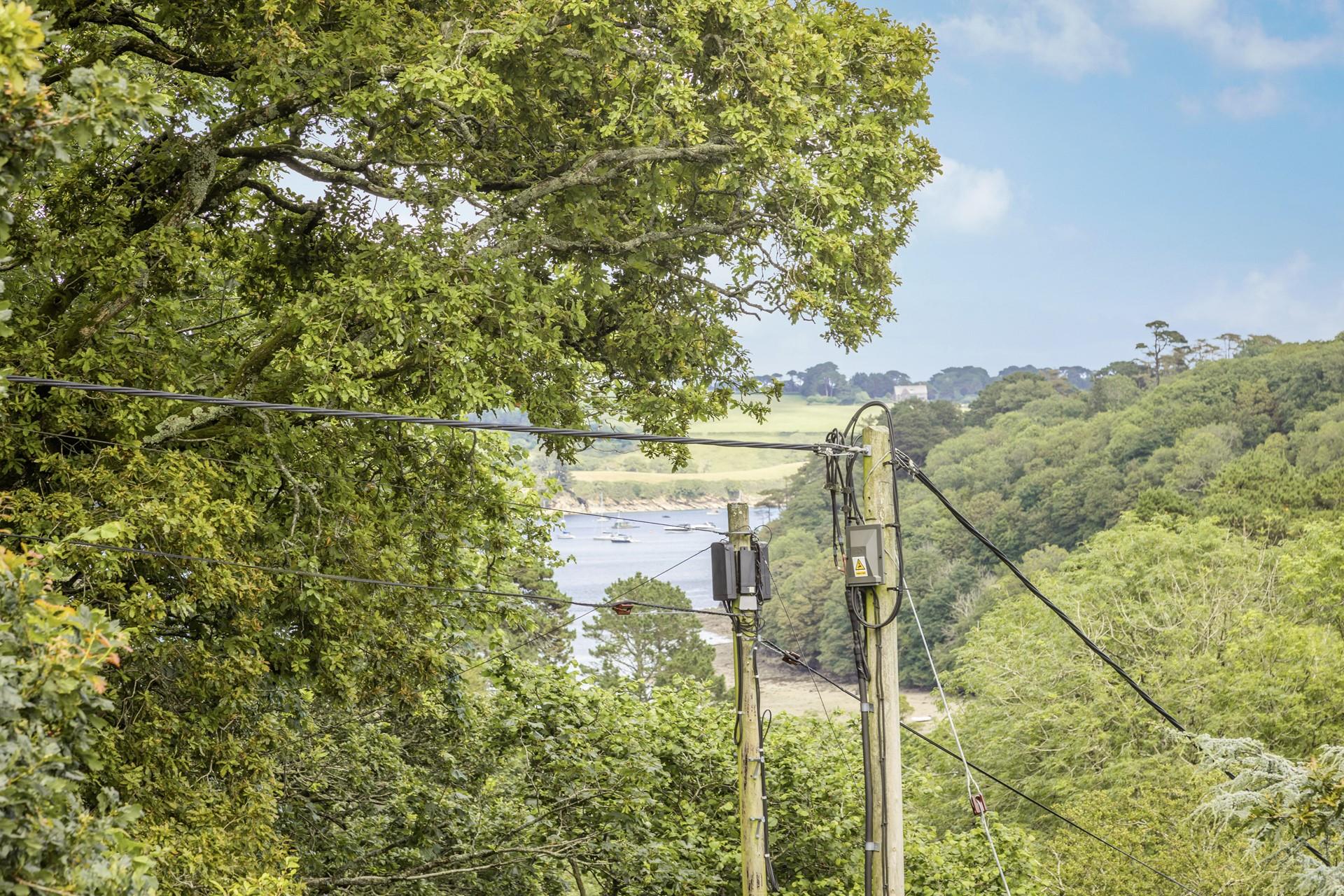 See the boats bobbing up and down on the river.