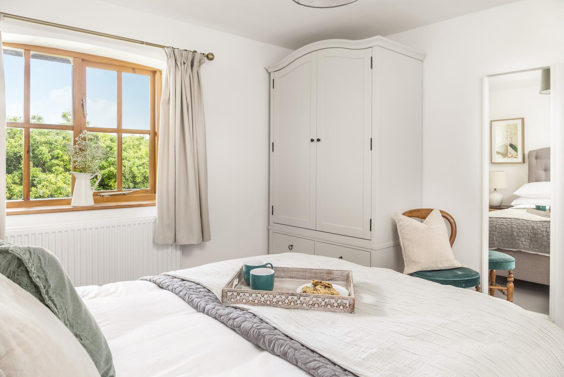 Spend lazy mornings sipping coffee in bed.