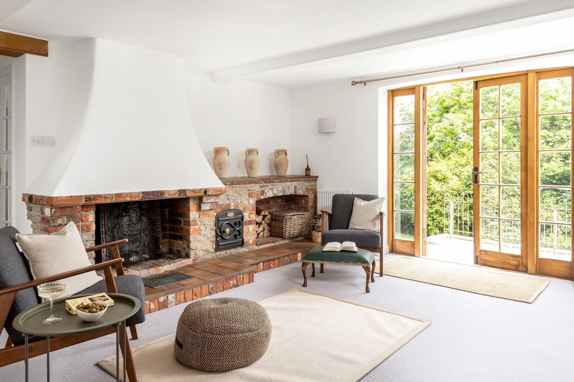 In winter months light the fire and curl up for the evening with a good book and glass of wine.