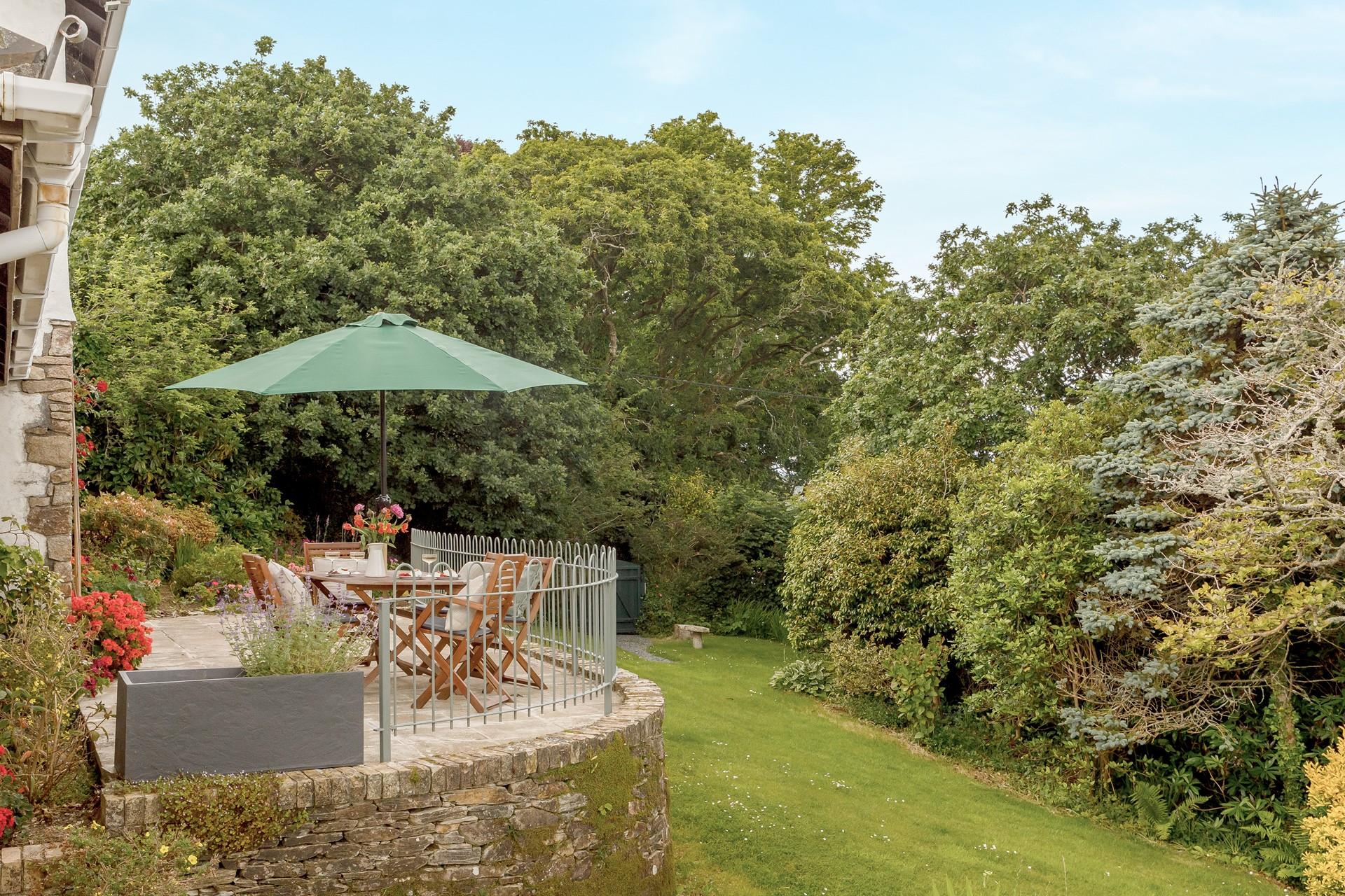 Enjoy long lazy lunches in the leafy and tranquil garden.