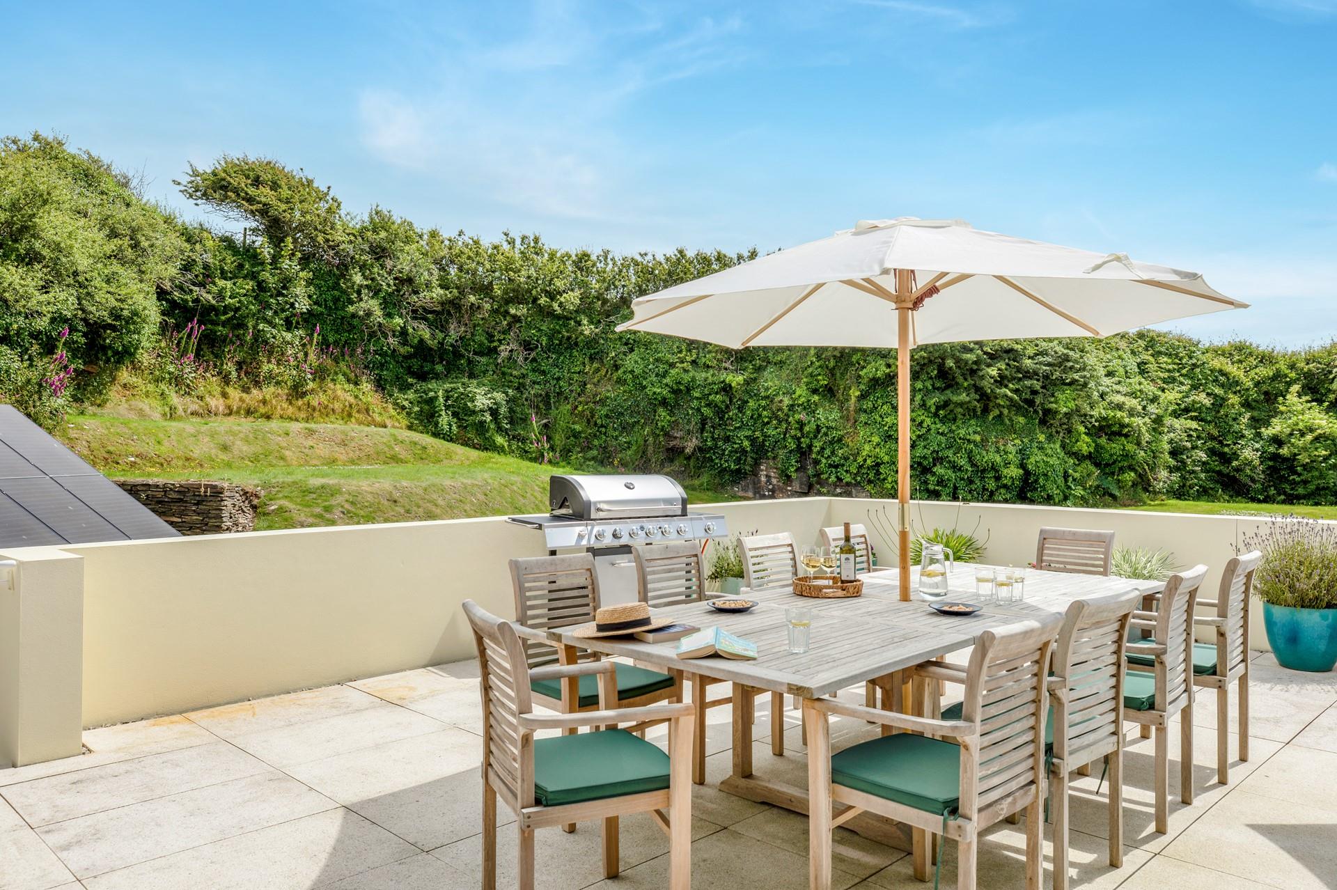Evening on the terrace sampling the locally distilled Gin, it would be rude not to.