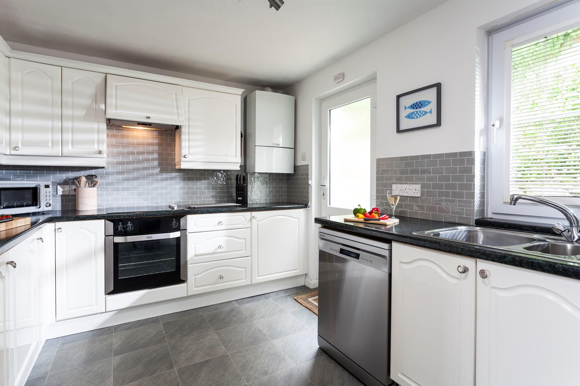 A well-equipped kitchen to rustle up some culinary delights.