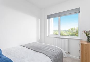 Wake up and open the blinds to views of the village and surrounding countryside.
