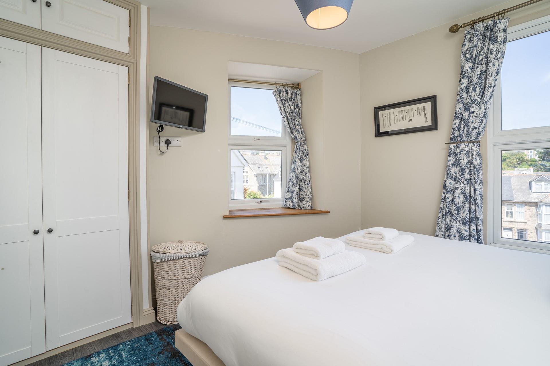 Winter evenings can be spent watching your favourite TV in bed.