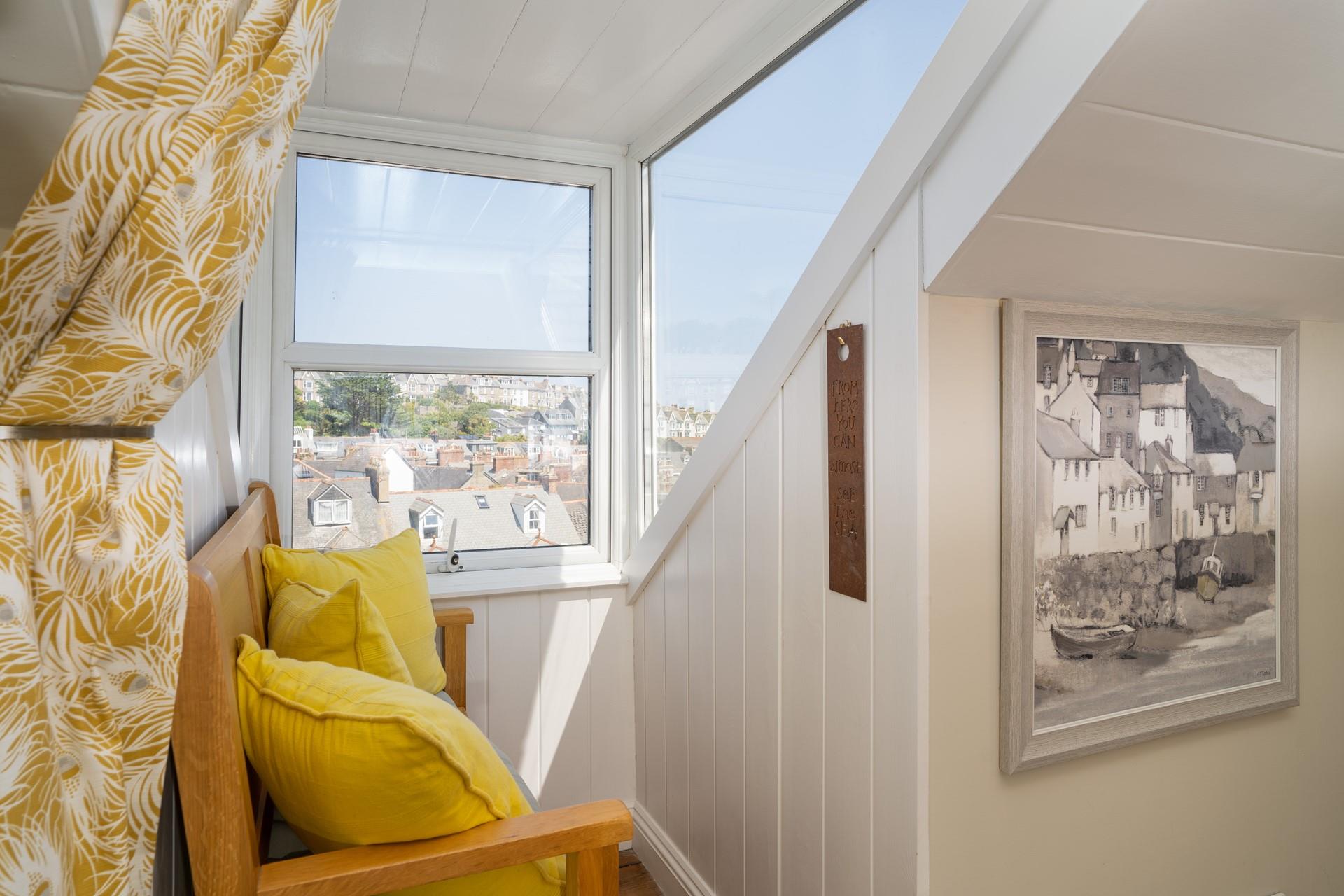 Grab a good book and settle into the window seat looking out to sea.