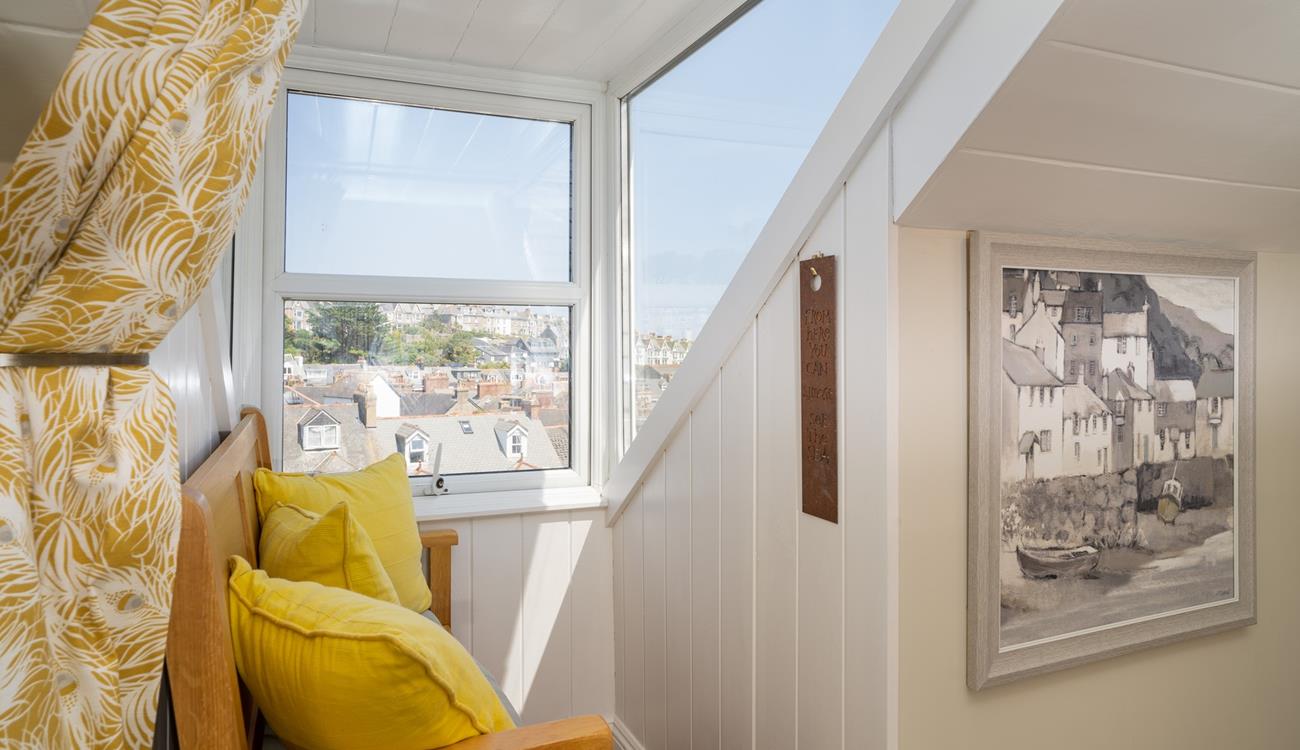 Grab a good book and settle into the window seat looking out to sea.