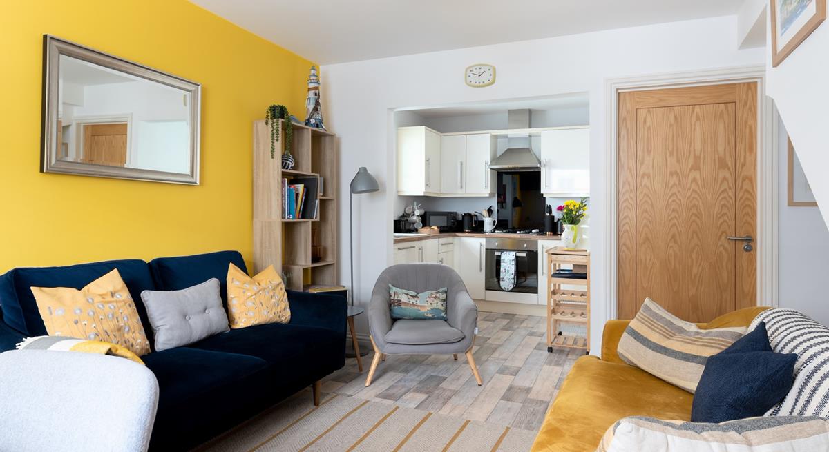 Sink into the cosy sofa after a day spent on the beach.