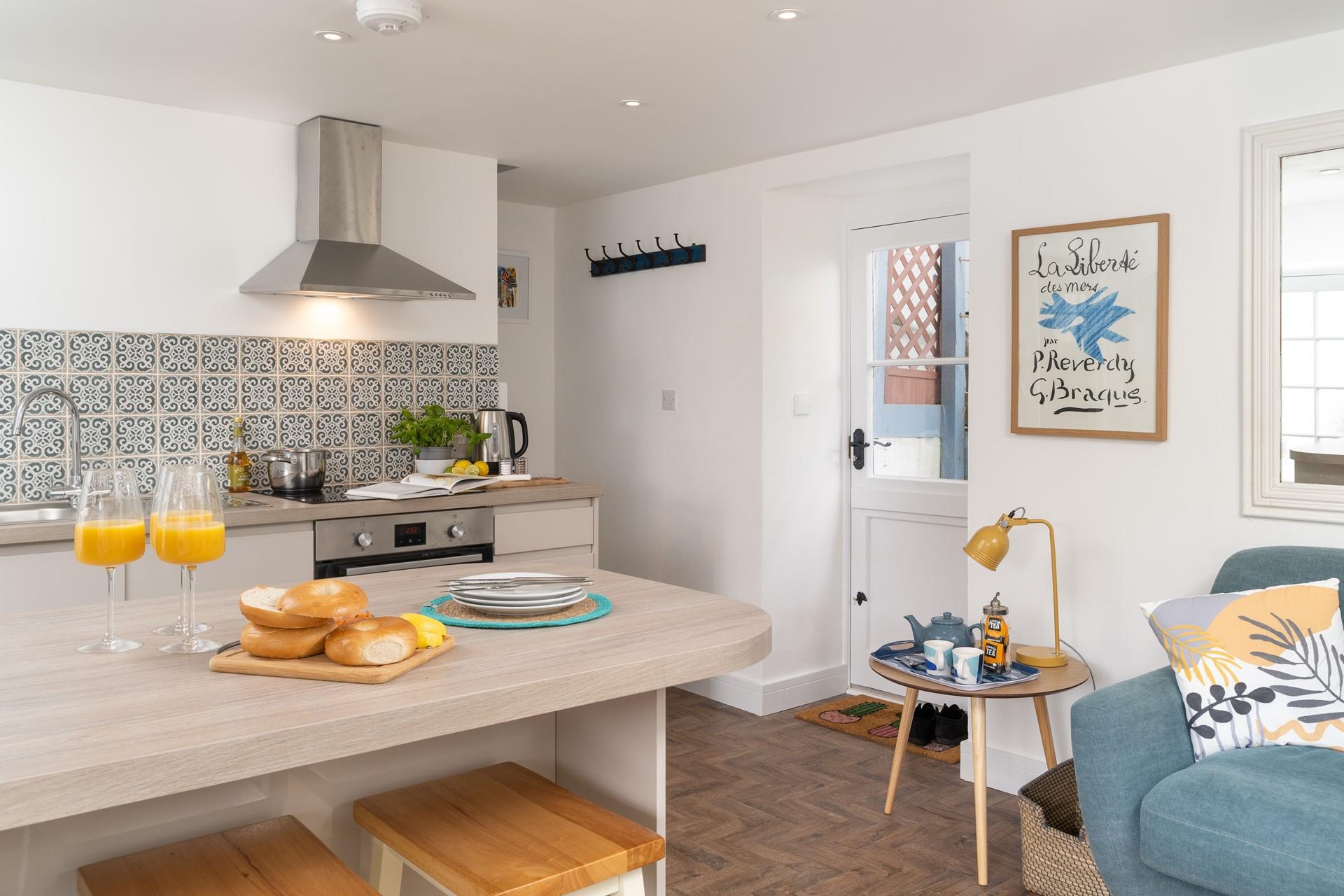 Cook breakfast and take it outside to enjoy in the morning sun.