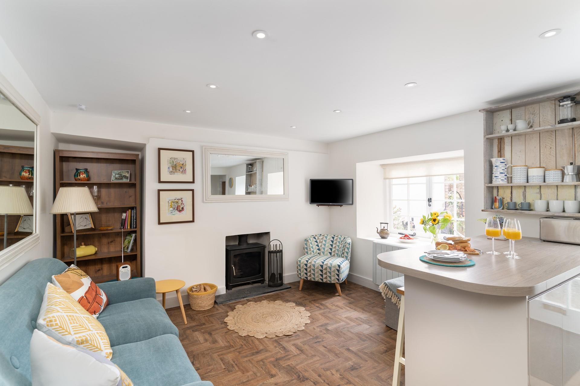 Sit and relax in your living area after a day of exploring Penzance.