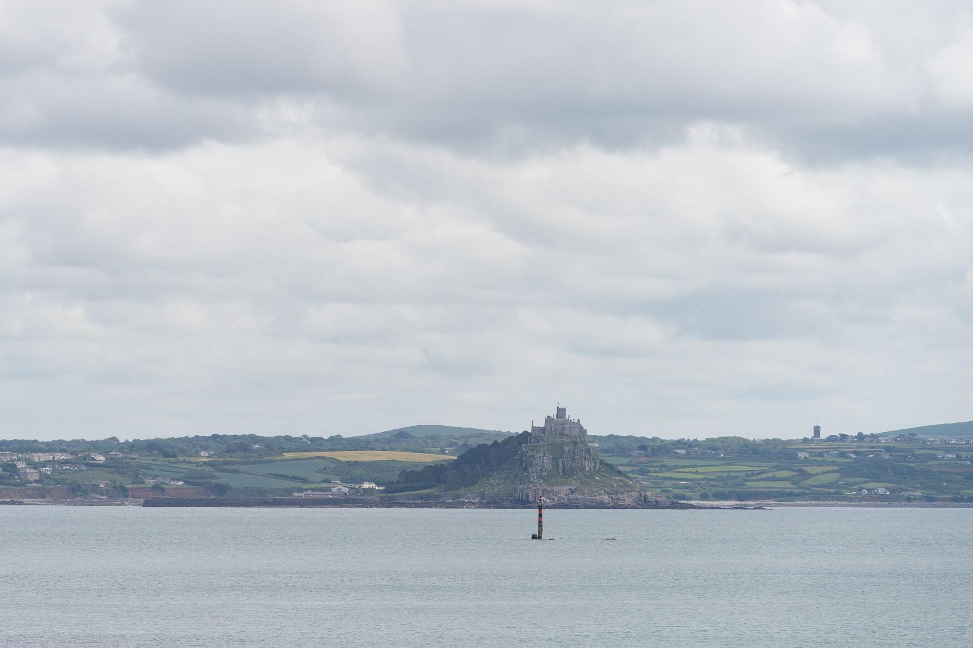 The iconic St Michael's Mount stands proudly in the distance.