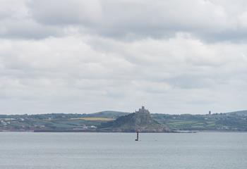 The iconic St Michael's Mount stands proudly in the distance.