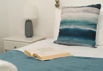 Dive into a good book enjoying a morning lie-in or an early night!