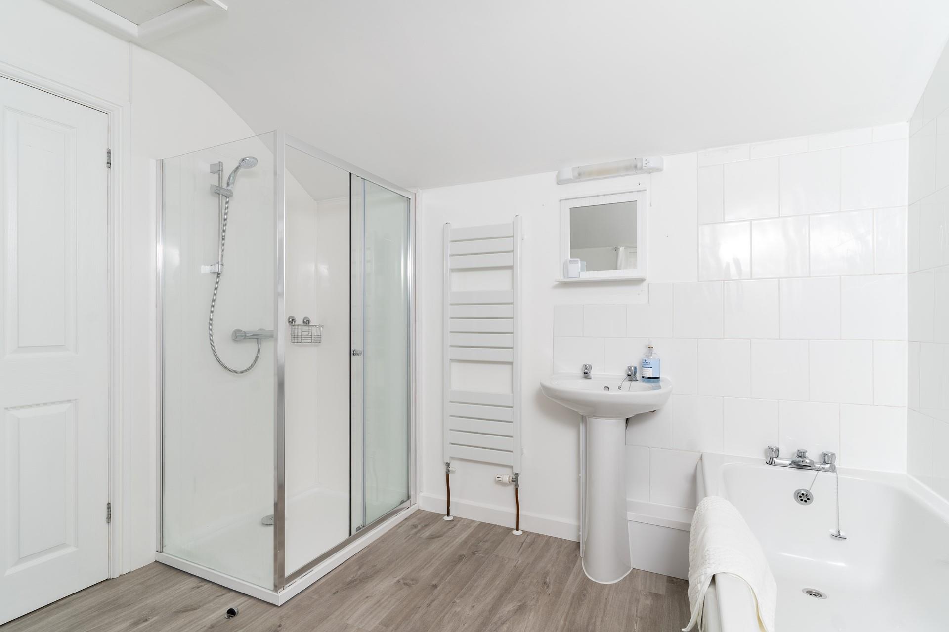 After a refreshing sea swim step into a hot shower or soak in a warm bath.