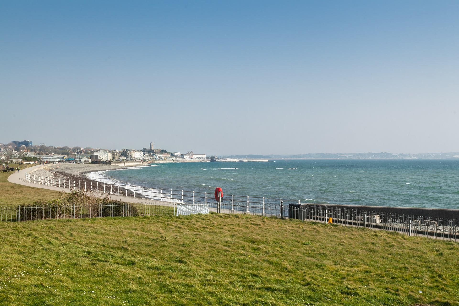 Far-reaching, panoramic views look across Mount's Bay.