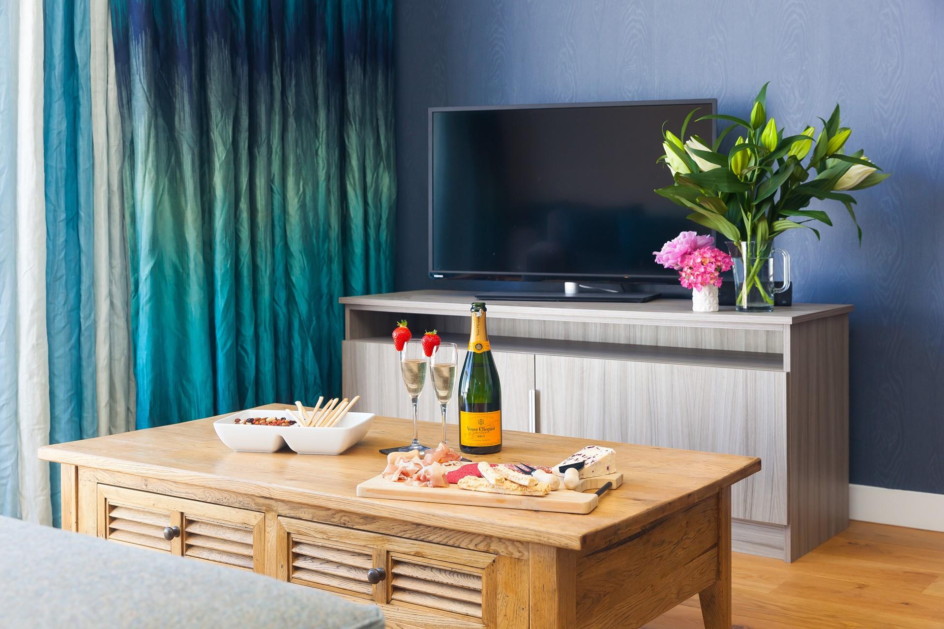 Spend time together by having a family movie night.