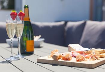 Treat yourself to prosecco on a sunny afternoon.