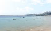 Sit on the beach and enjoy stunning views across St Ives Bay. - Thumbnail Image