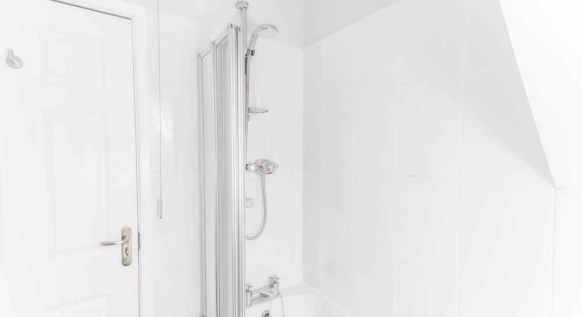 Start your day right with a shower and set yourself up for a day on a beautiful sandy beach.