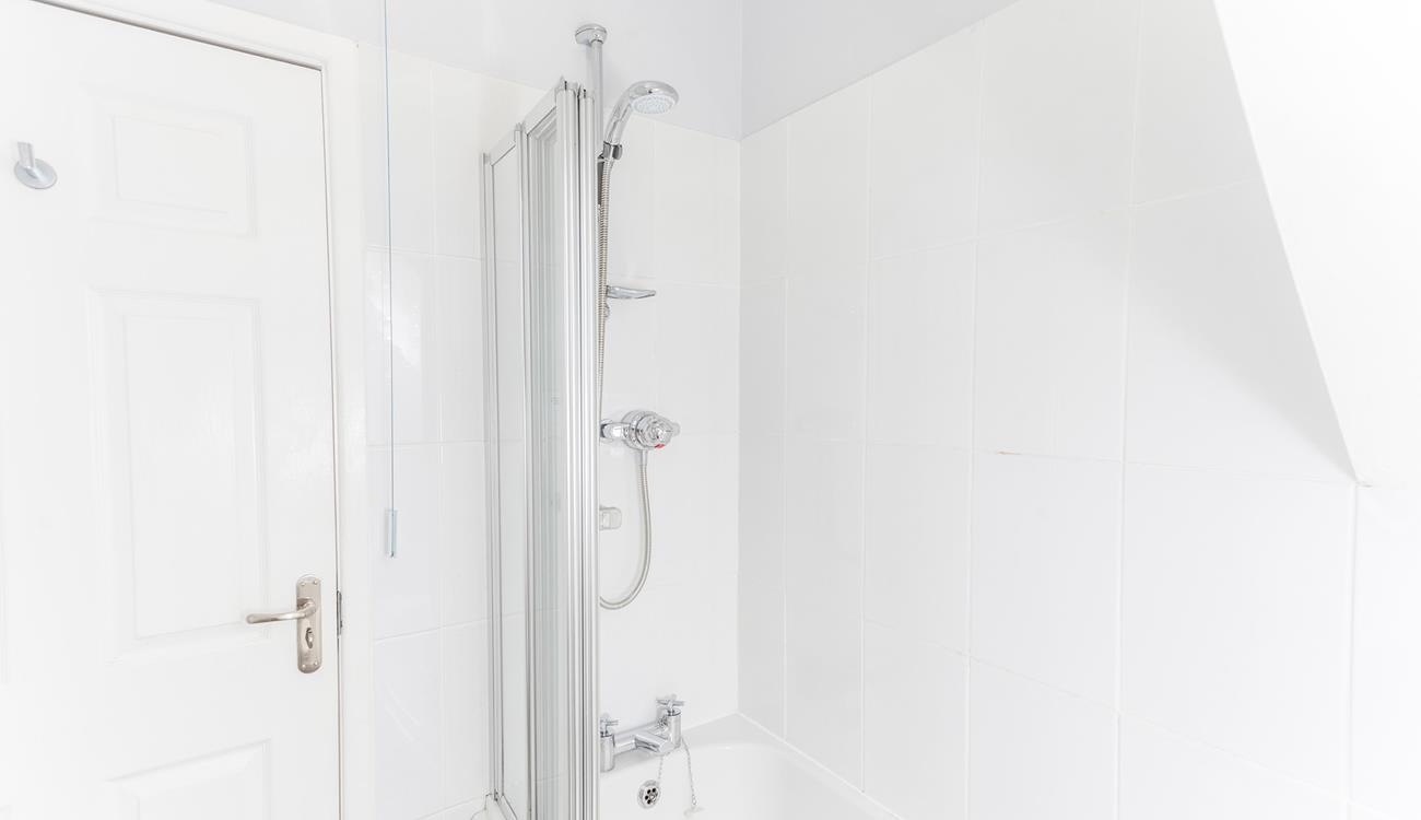 Start your day right with a shower and set yourself up for a day on a beautiful sandy beach.