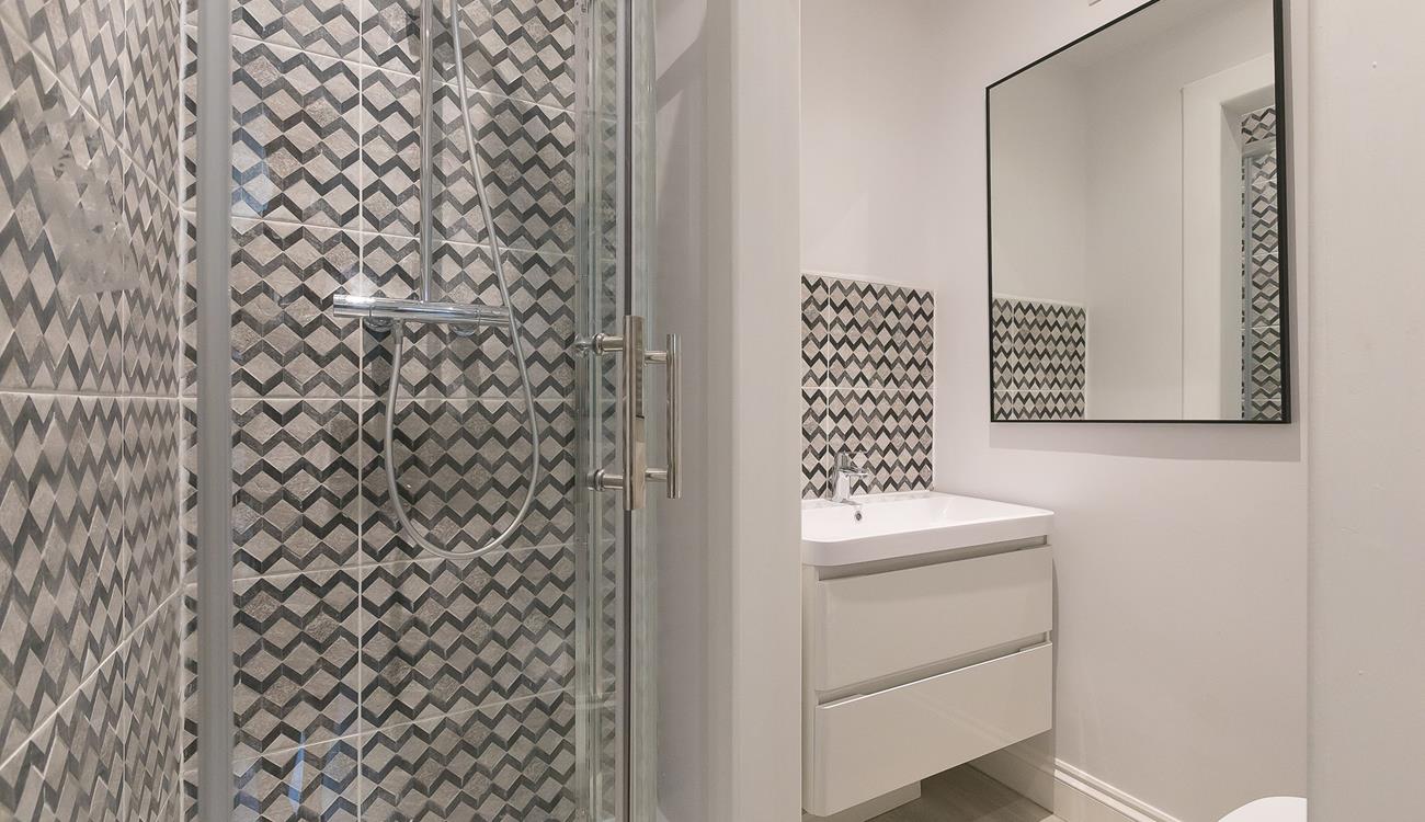 Start your day right with a hot shower and then head to the kitchen to fill up on breakfast.