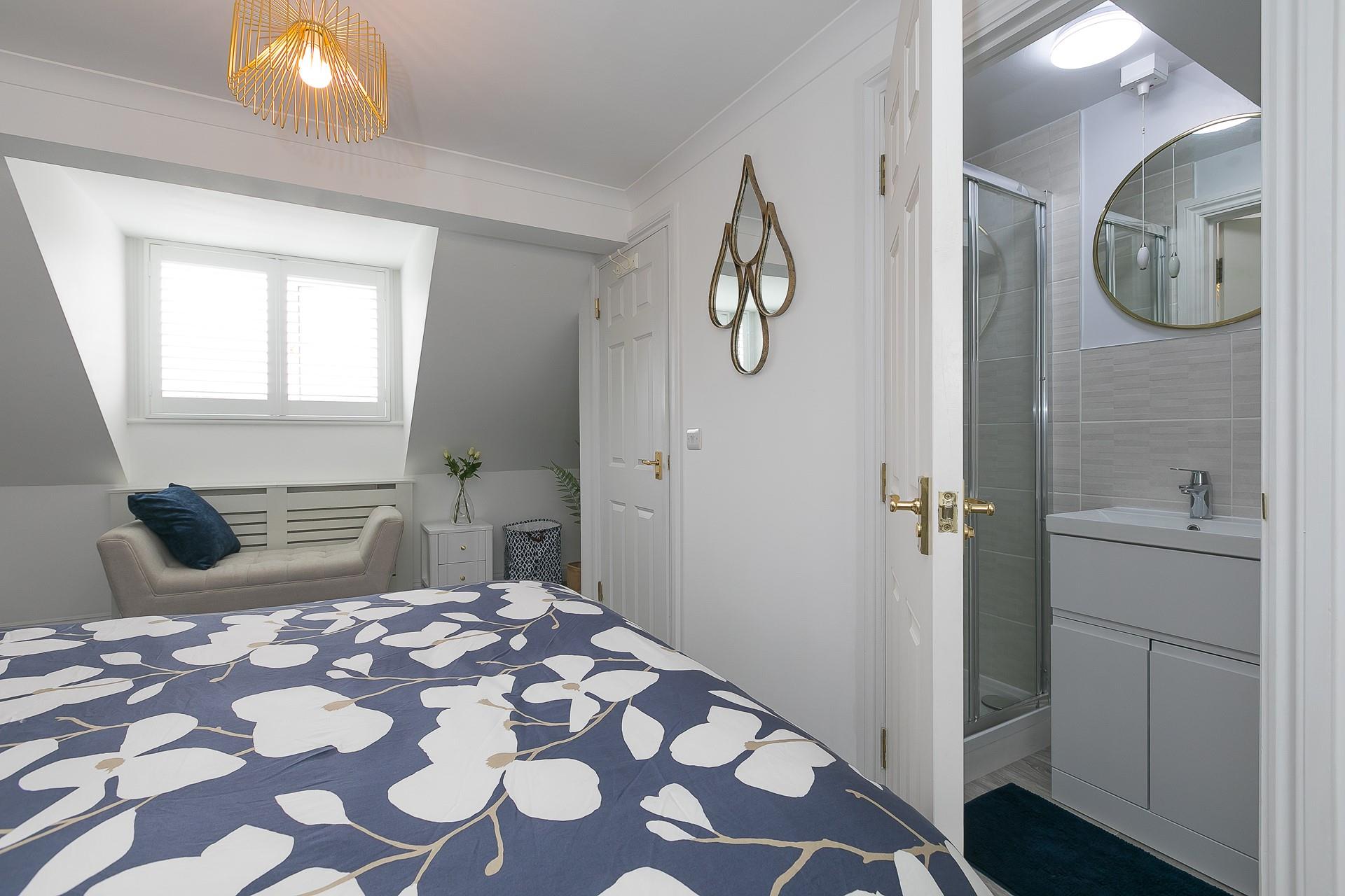 The en-suite is perfect for getting ready for an evening out in town.