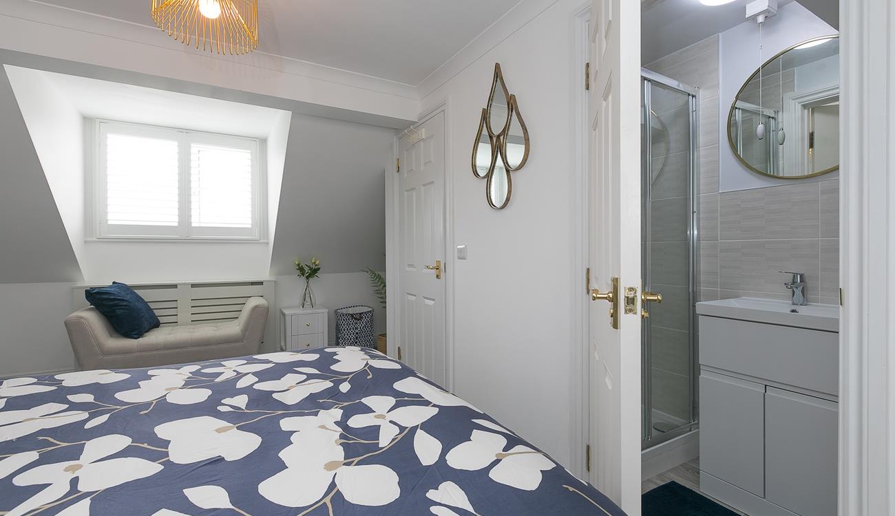 The en-suite is perfect for getting ready for an evening out in town.