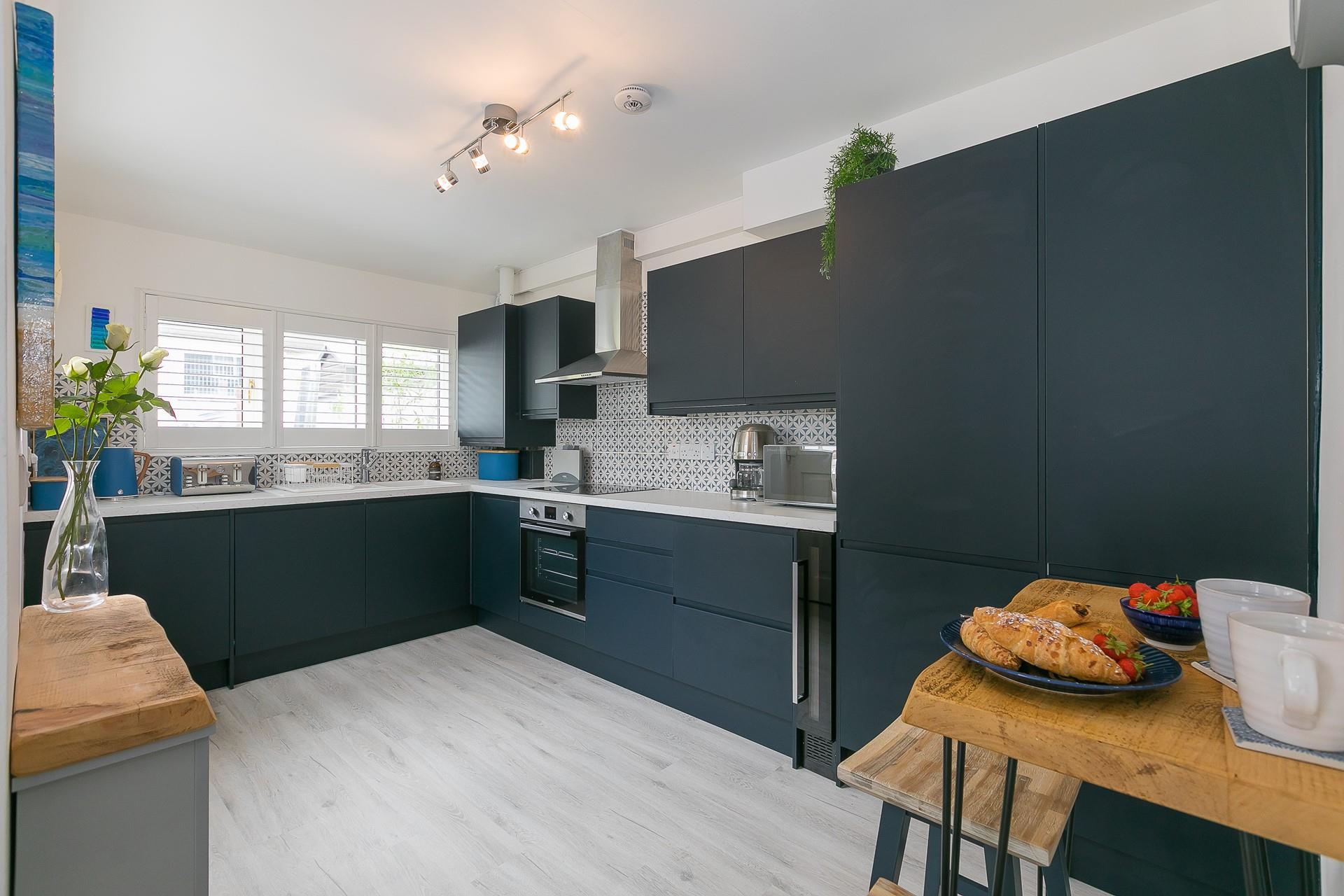 The large kitchen is perfect for the whole family to get stuck into the cooking.